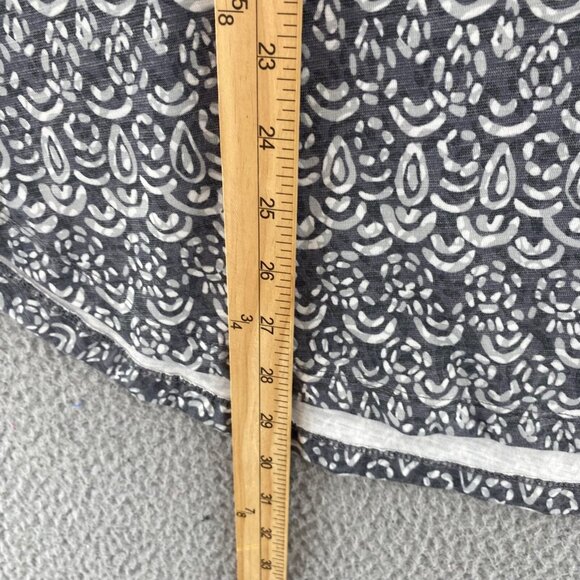 Title Nine Top Womens Extra Large Gray Pattern Cutout Back Long Sleeve Stretch - Picture 8 of 11